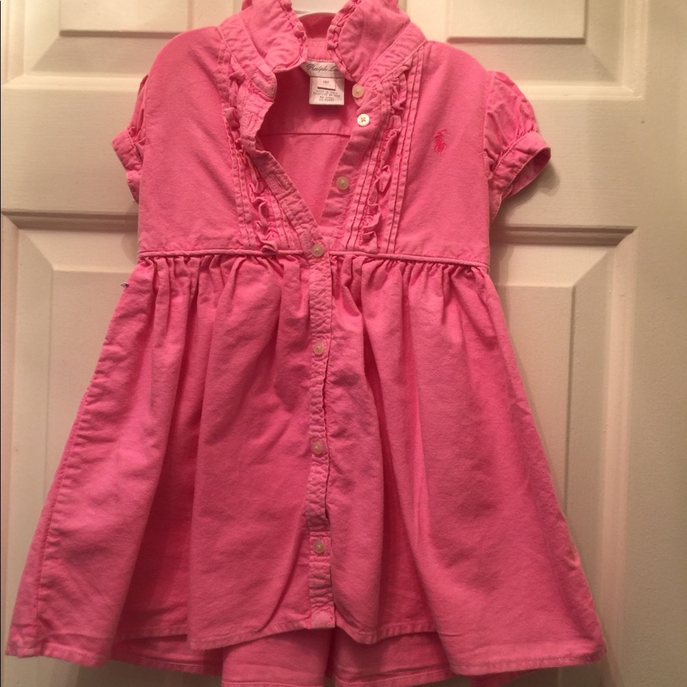 Ralph Lauren pink  dress. Worn once.